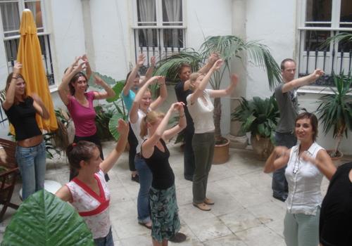 Flamenco with the students