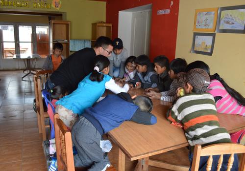 Teaching English volunteering