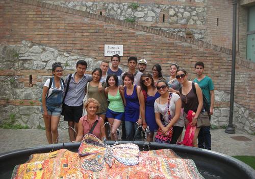 students from all over the world