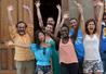 Happy students in AIFP